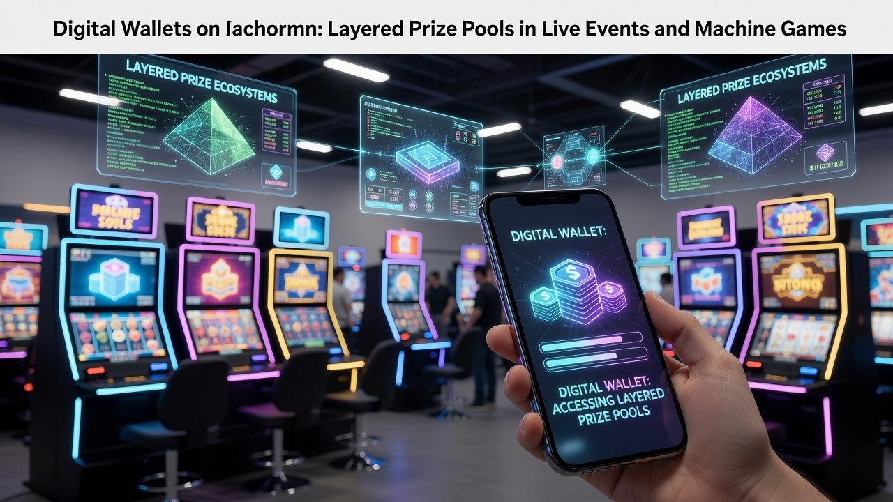 Digitale portemonnees in gebruik bij live events met gelaagde jackpotpools