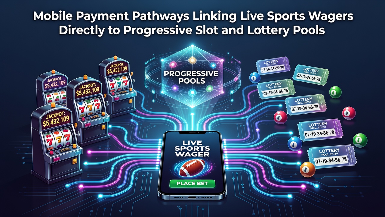 Mobiele betaalroutes die sportinzetten verbinden met slot- en loterijjackpots